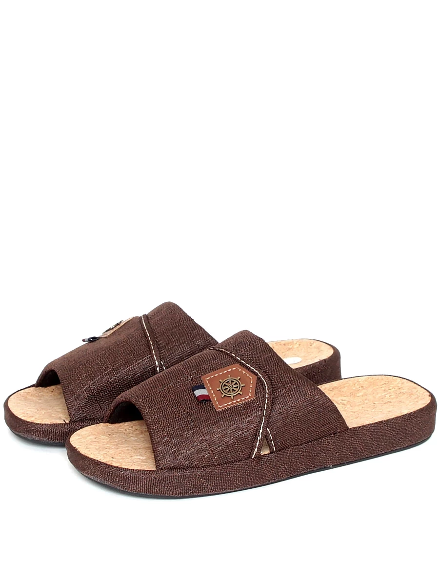 тапочки мужские Finn Line, арт 50-233 brown