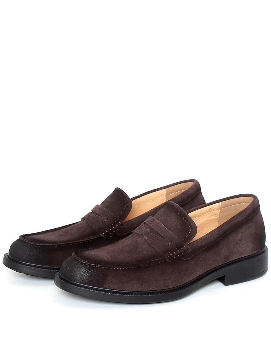 лоферы мужские демисезонные abricot, арт SCL-020Z-dbrown