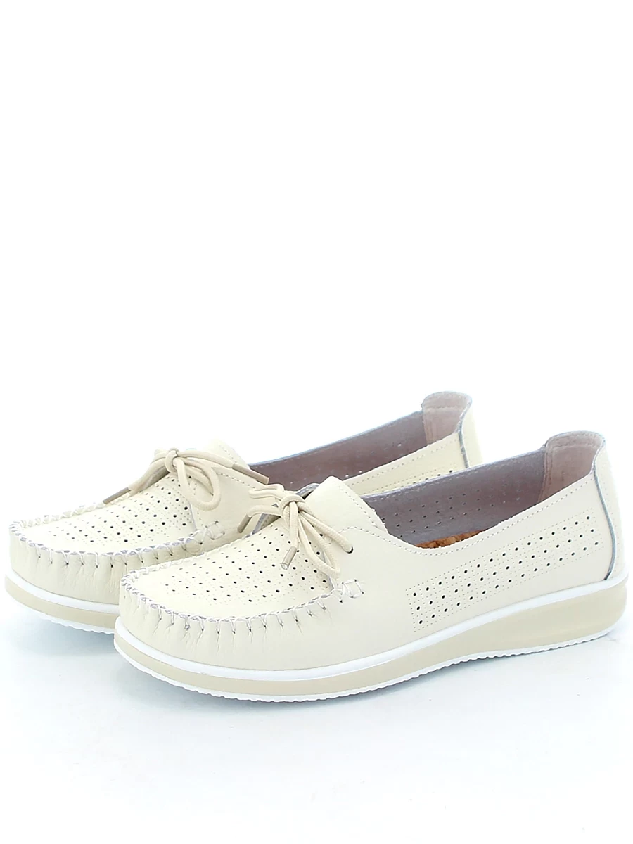 мокасины женские летние Abricot, арт YX-021K-milk
