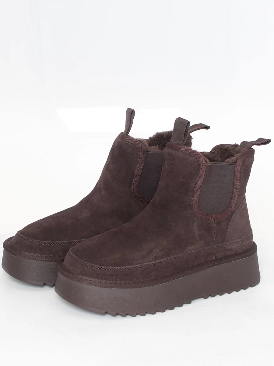 угги женские зимние abricot, арт JM-W3208ZMSHT-brown