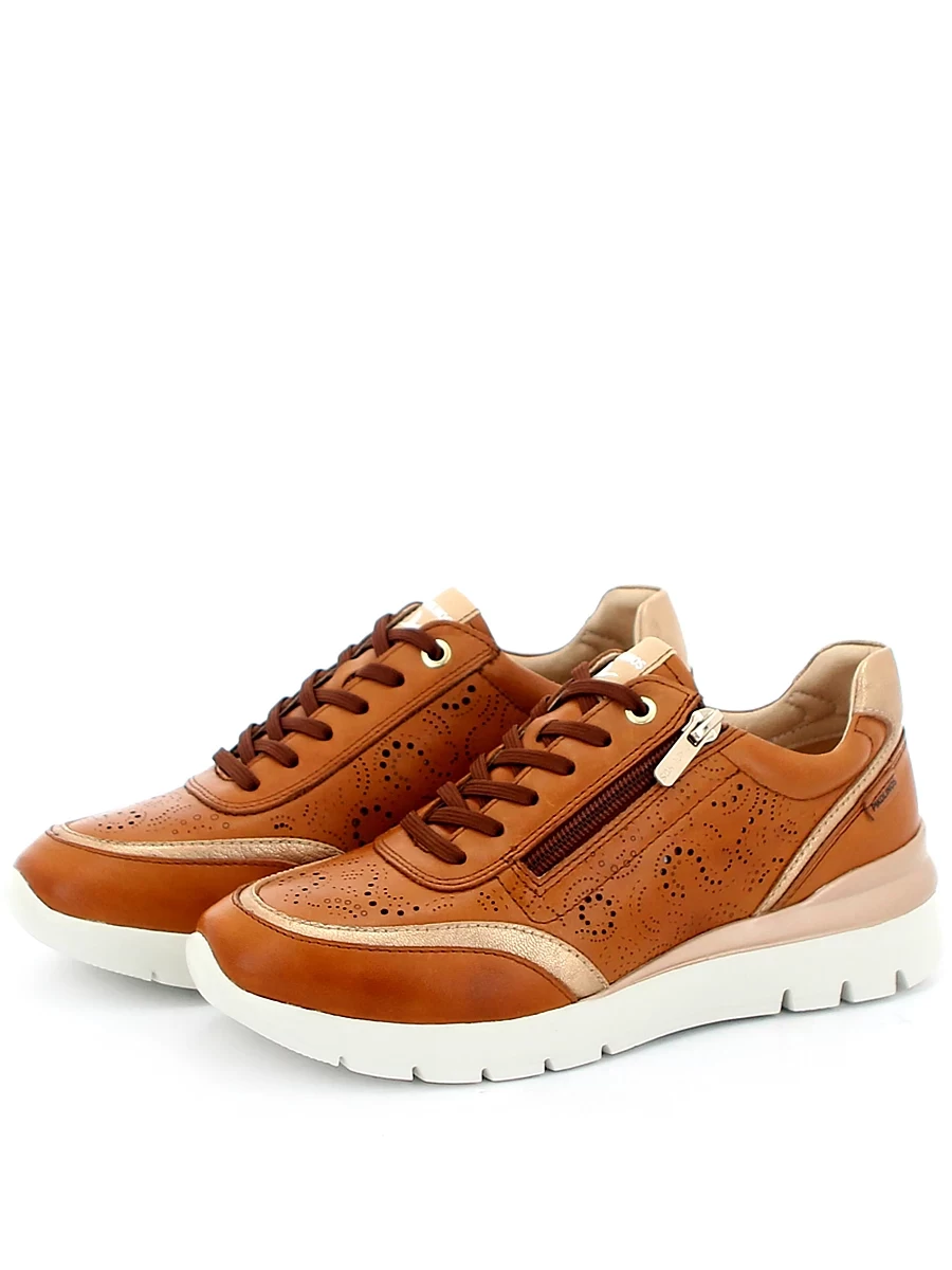 кроссовки женские летние Pikolinos, арт W4R-6622C1 рыжий/brandy