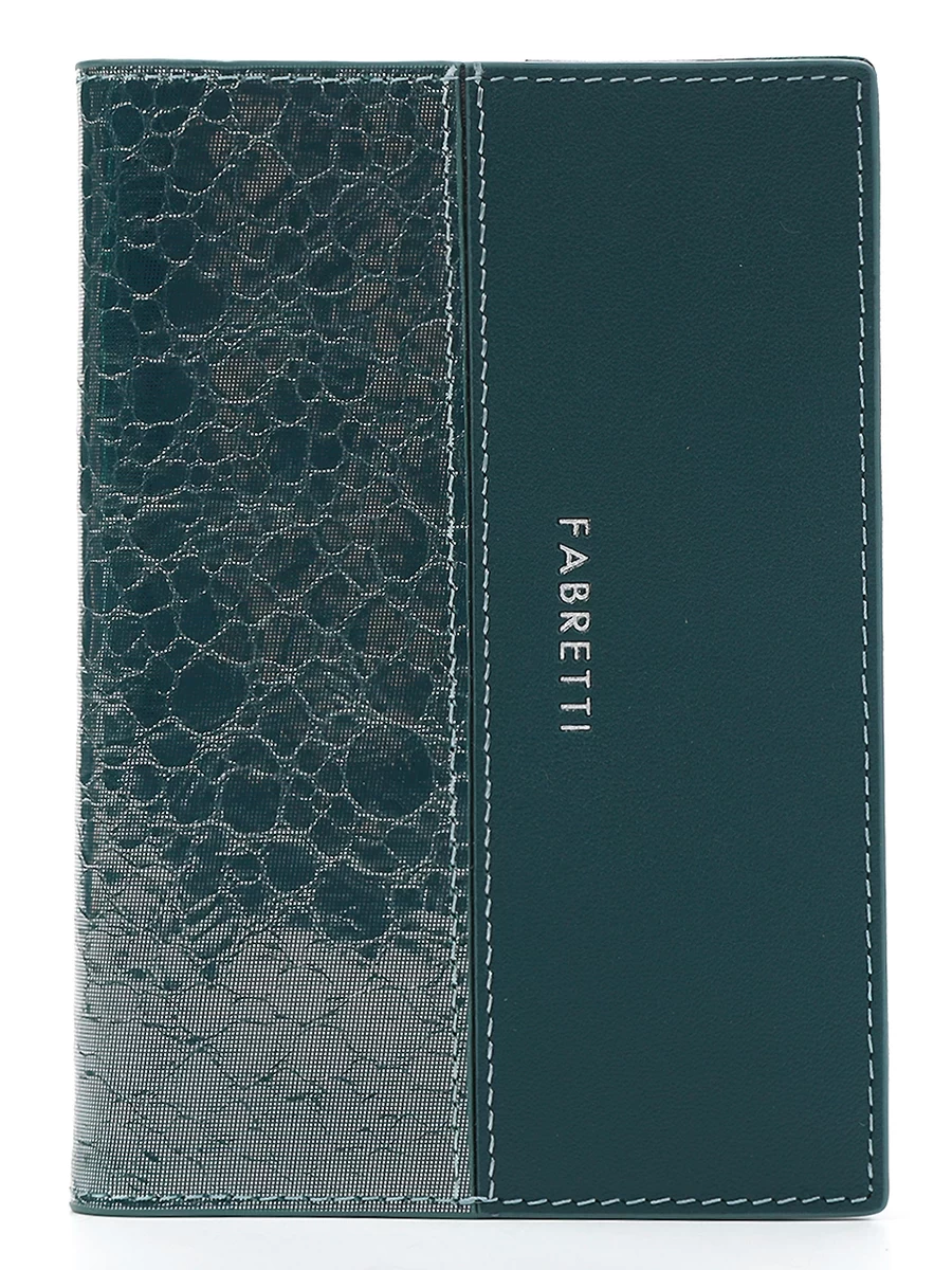 обложка для документов женская бирюзовый Fabretti, арт Q250019-152